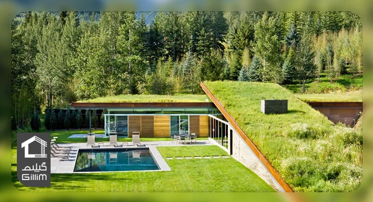 تصویر بام سبز خانه‌های دوستدار طبیعت